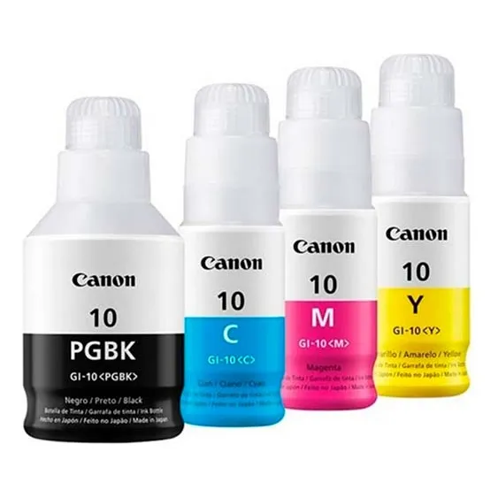 Pack De Botellas De Tinta Canon Gi-10 G5010 G6010 G7010