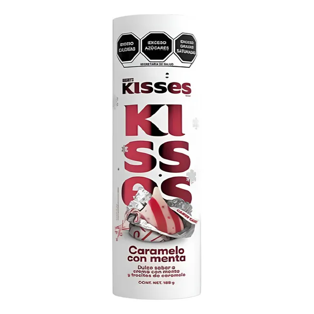 Hersheys Kisses Caramelo Con Menta Tubo De 188g
