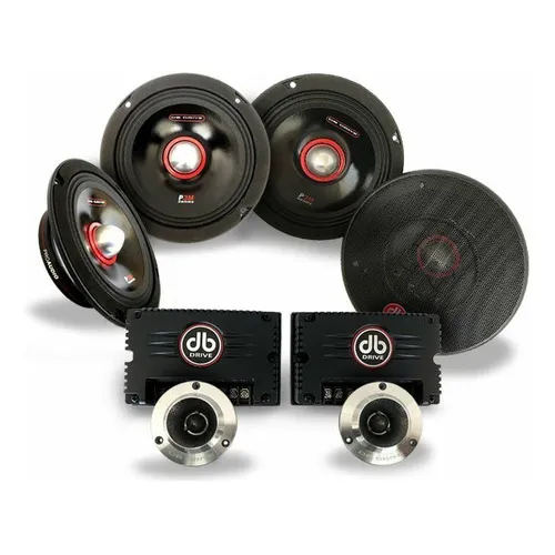 Set De Medios Rangos 6.5 Db Drive P3 4m6k 250w Rms Open Show Color Negro