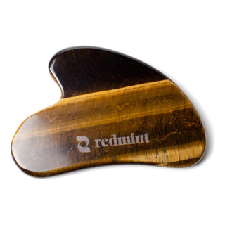 Gua Sha Tool Redmint Tiger Eye Para Masaje Facial Gua Sha Tool Redmint Tiger Eye Para Masaje Facial