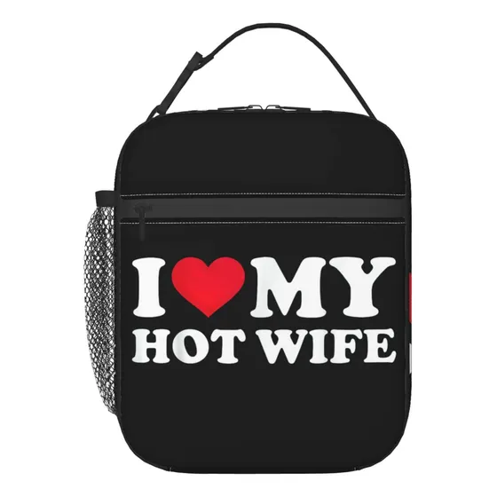 Bolsa Almuerzo I Love My Hot Wife 2 Lonchera Para Hombr