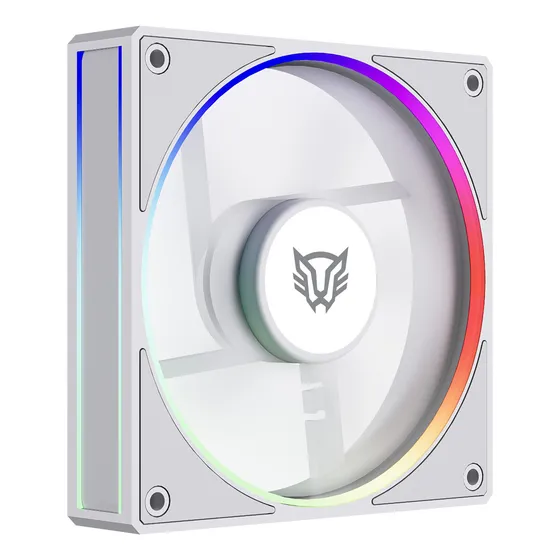 Ventilador Para Pc Eolox Bora-r Exb75r Azender Series Led Blanco