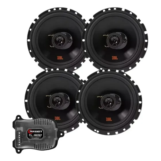 Kit 4 Alto Falantes Jbl Selenium Flex + Módulo Taramps Tl500