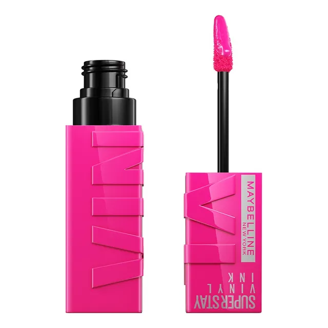Maybelline Labial Líquido Brillante De Larga Duración, Superstay Vinyl Ink Tono Striking 150, 4.2ml