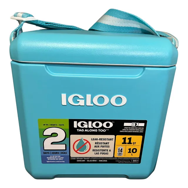 Igloo Hielera 11 Qt 14 Latas 10 L. Correa Ajustable Aqua