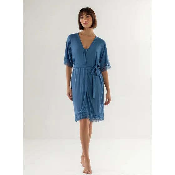 Robe Manga Viscose Pzama - 100202pzama