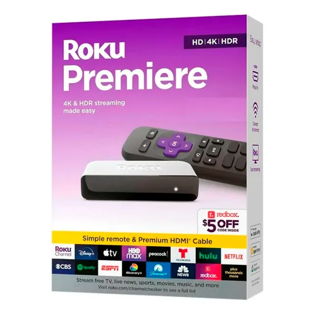 Roku Premiere Estándar 4k Hdmi Tv Streaming Hd Air Play 