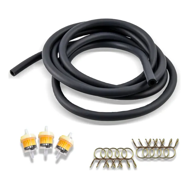 3 Kit Juego De Filtro De Gasolina Con Mangueras Universal