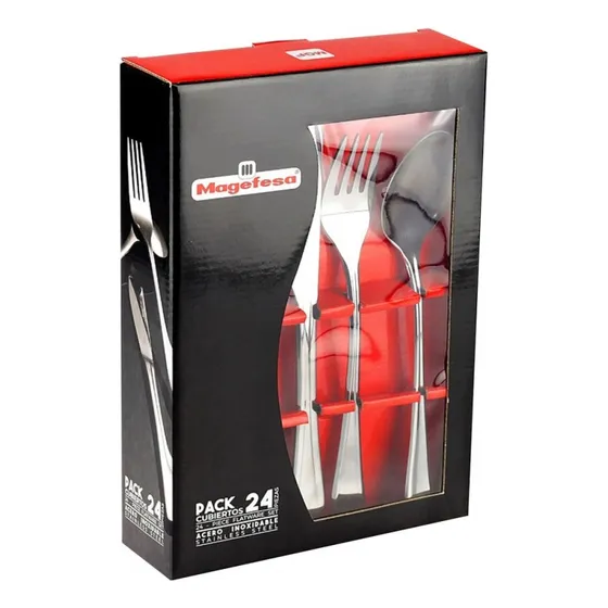 Juego De Cubiertos Magefesa 24 Piezas Tienda Fisica