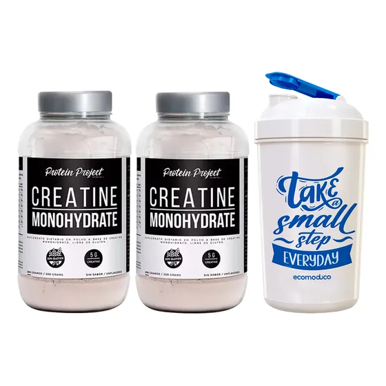 Protein Project Creatina Monohidrato 2 Unidades X200g + Vaso
