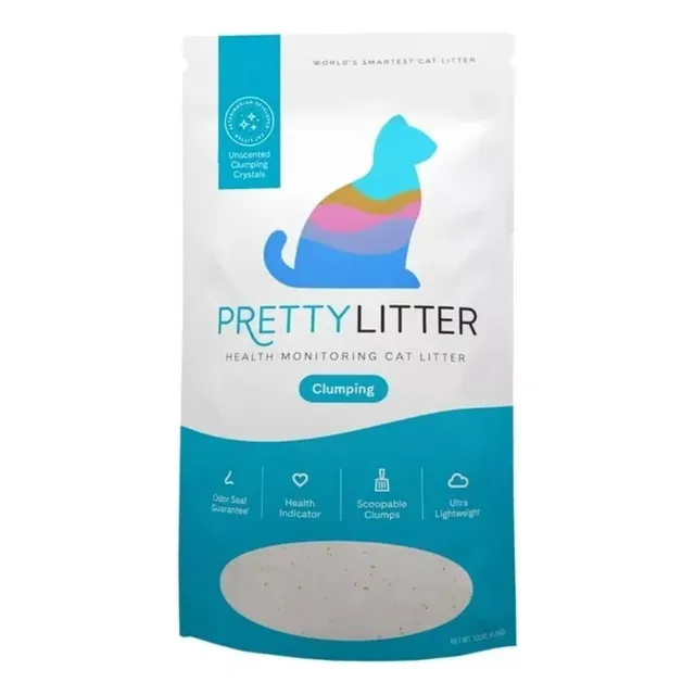 Arena Para Gato Pretty Litter Cumpling 10 Lbs x 4.5kg de peso neto y 4.5kg de peso por unidad