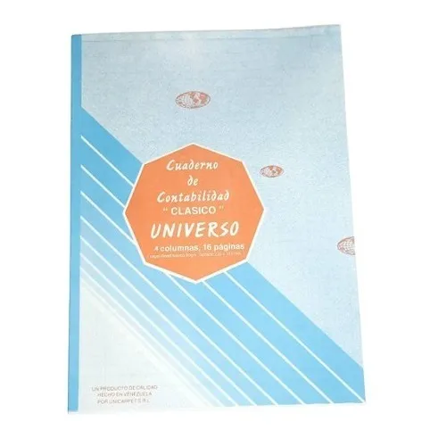Cuaderno De Contabilidad 4 Columnas 16 Paginas  Clásico  