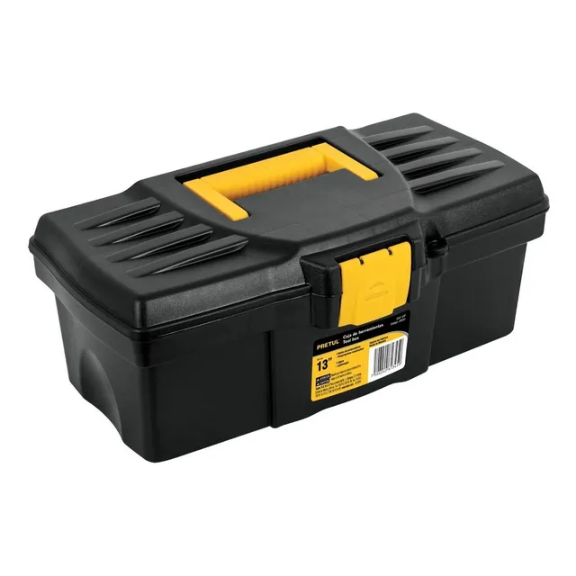Caja Plástica Para Herramientas 16' Pretul 20532 Color Negro