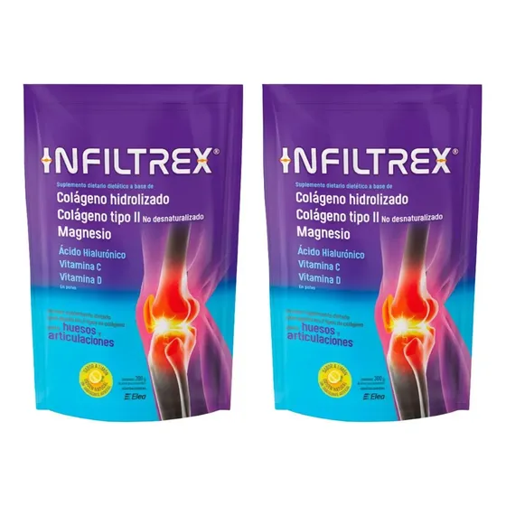 Pack 2 Infiltrex Colágeno En Polvo Suplemento Dietario