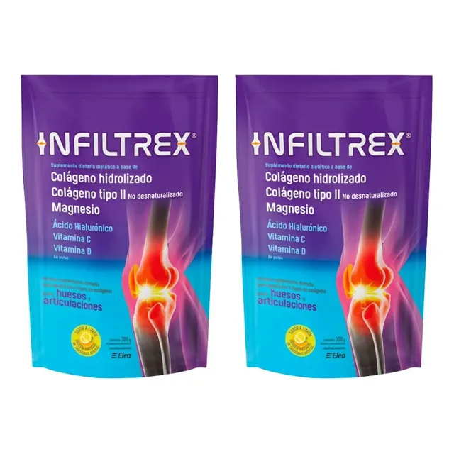 Pack 2 Infiltrex Colágeno En Polvo Suplemento Dietario