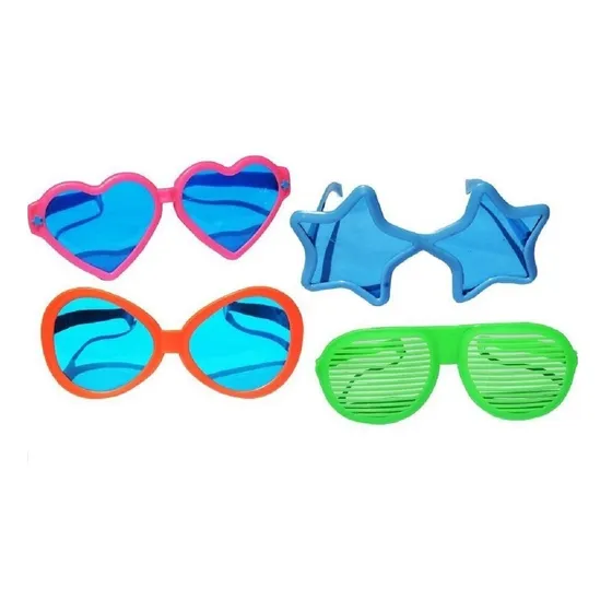 Lentes Jumbo Fiesta X6 Anteojos Gigantes Cotillón Activarte Color Variado