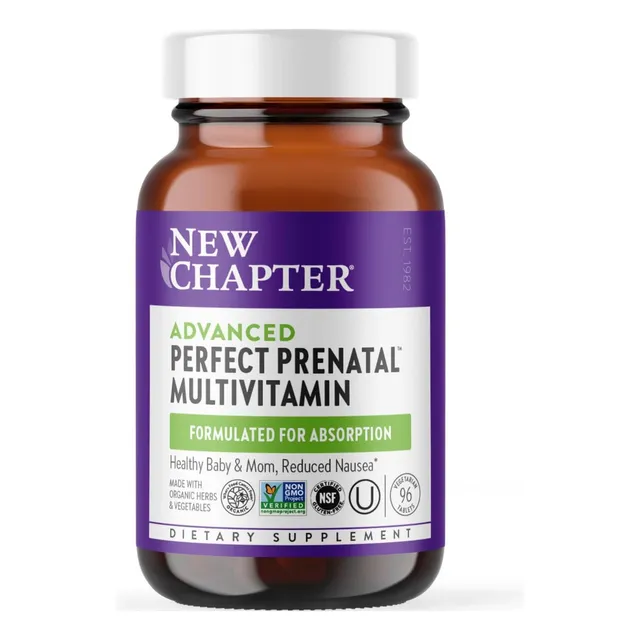 Multivitaminico Prenatal Perfecto New Chapter 96 Tabletas