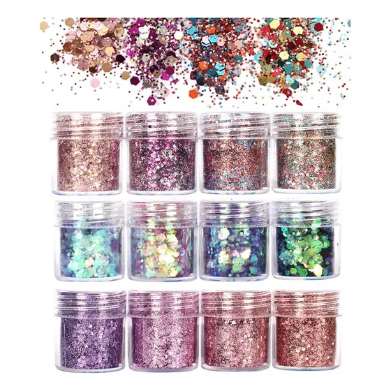 Face Glitter Festival, Purpurina Corporal, Lentejuelas Para