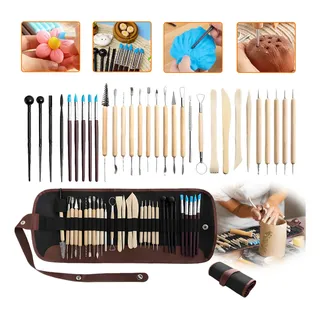 Kit 30pcs Ferramentas Estecas Para Cerâmica Argila E Biscuit