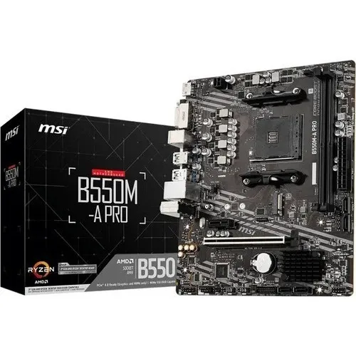 Tarjeta Madre MSI B550M-A PRO AMD AM4 DDR4 Micro ATX