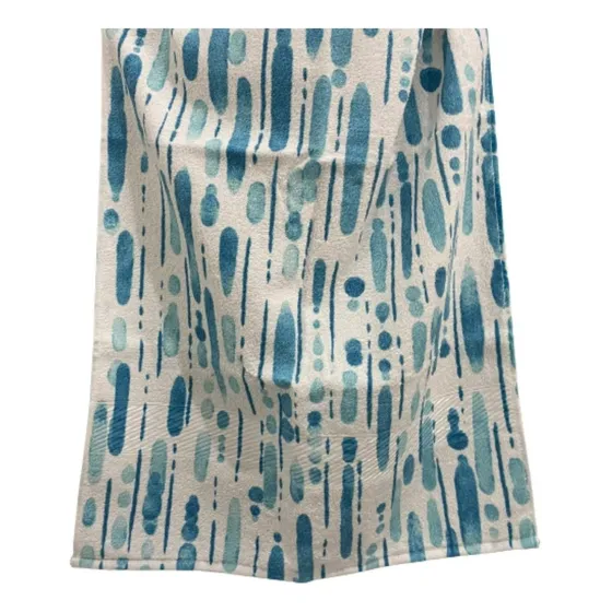 Toalha De Banho Avulsa 100% Algodão Estampada Prisma Dohler Acqua Azul