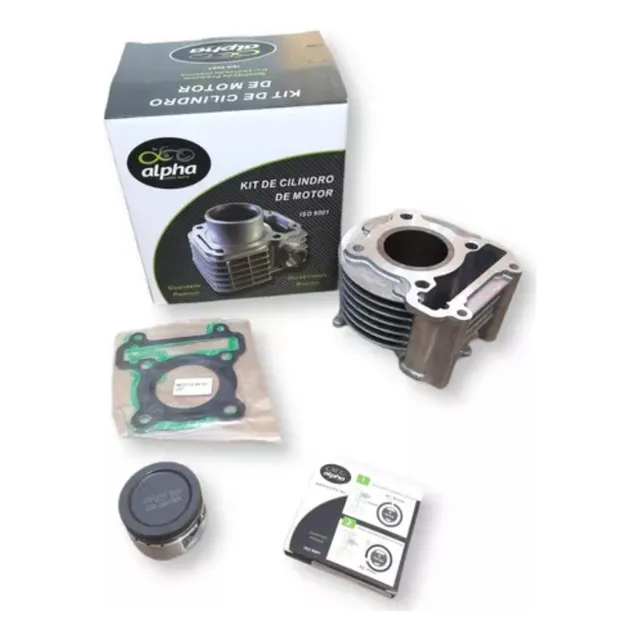 Kit Cilindro Motor Pistão Anéis E Juntas P/ Yamaha Neo 115