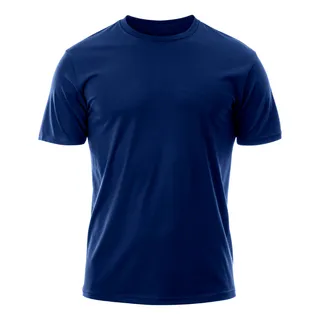 Camiseta ClĂĄssica Unissex 100% AlgodĂŁo Azul Marinho Confort Camiseta ClĂĄssica Unissex 100% AlgodĂŁo Azul Marinho Confort