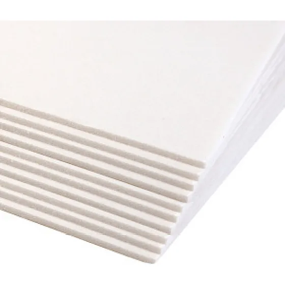 10x Carton Pluma 4mms Plancha Impresion38x26cm Blanco