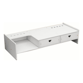 Soporte De Monitor De Escritorio De Madera De 2 Niveles Soporte De Monitor De Escritorio De Madera De 2 Niveles