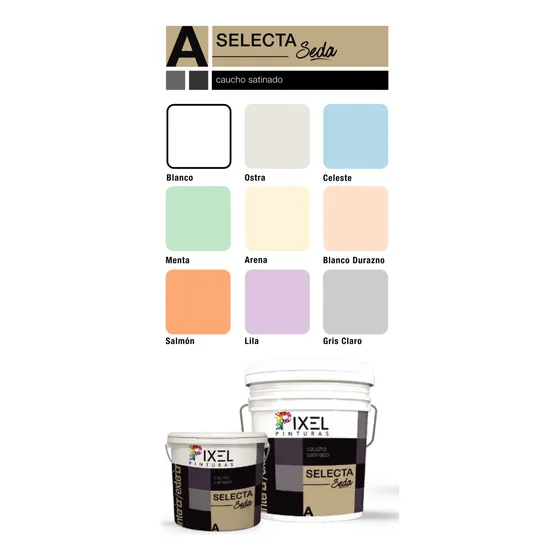 Pintura Brillo De Seda Tipo A 100% Lavable Pixel Pinturas