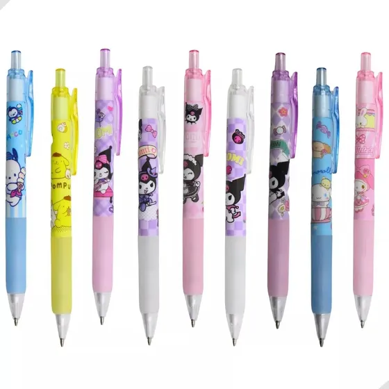 Kit 2 Lapiseiras Click Sanrio Turma Da Hello Kitty Kawaii