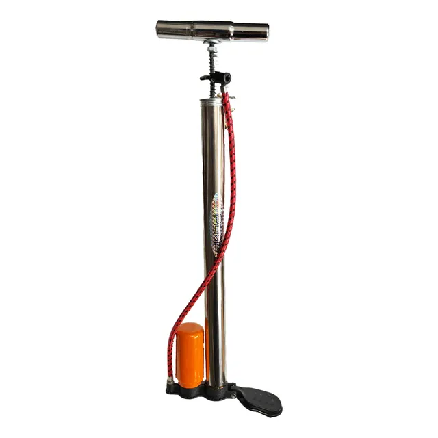 Inflador De Pie Con Pulmón Presión De Aire Moto Bici Auto 