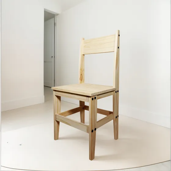 Silla Mesa Comedor Bar Estilo Moderno Madera Maciza Sajo