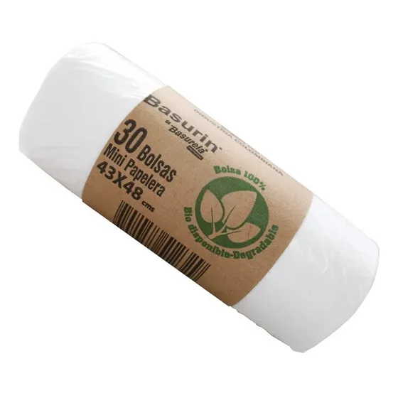 Bolsas De Basura Por 30und Minipapelera Biodegradable