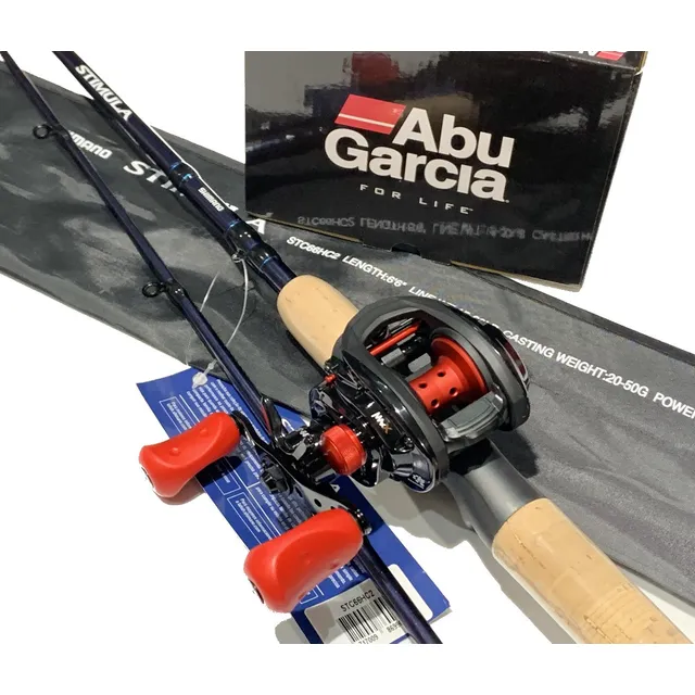 Combo Reel Abu Caña Shimano Bait 15-30lbs 2 Tramos 1,98mts