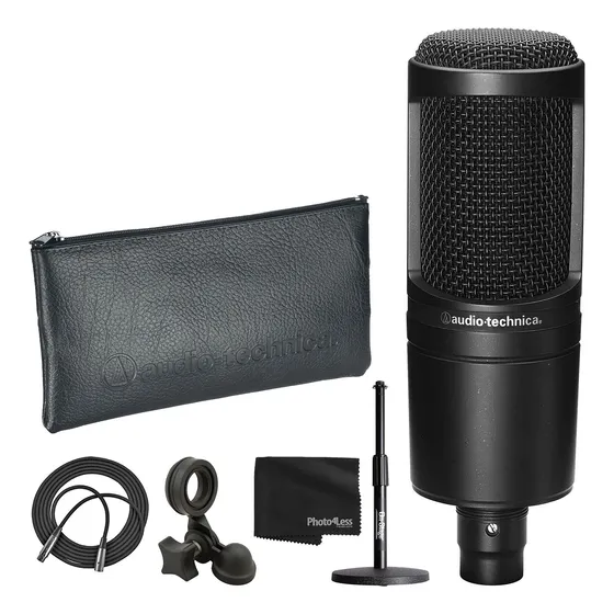 Audio-technica At2020 Microfono Estudio Condensador Xlr +
