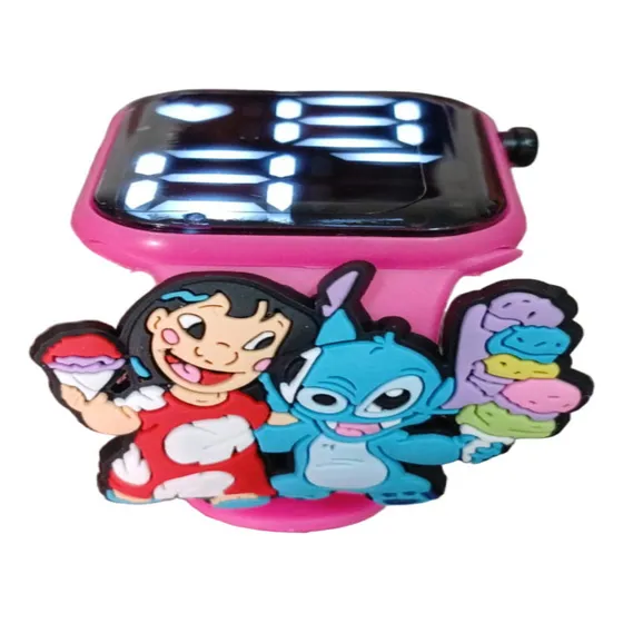 Relógio Digital Infantil Lilo & Stitch Resistente À Água-rs
