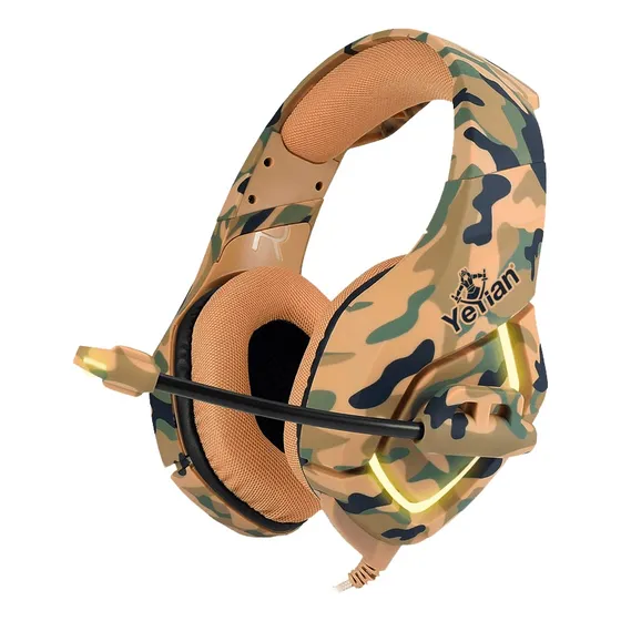 Auriculares Yeyian Force Series 3000 YDF-33401D Con Microfono Para Ps4 Ps5 Xbox One Pc Mac Laptop Color Café
