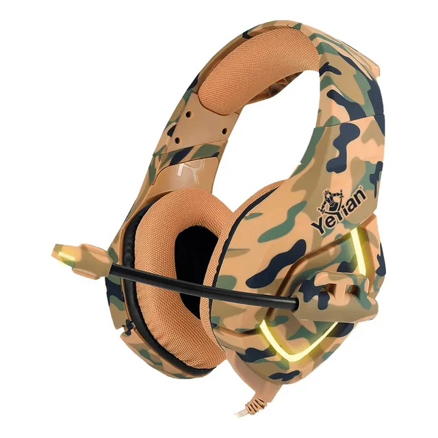 Auriculares Yeyian Force Series 3000 YDF-33401D Con Microfono Para Ps4 Ps5 Xbox One Pc Mac Laptop Color Café