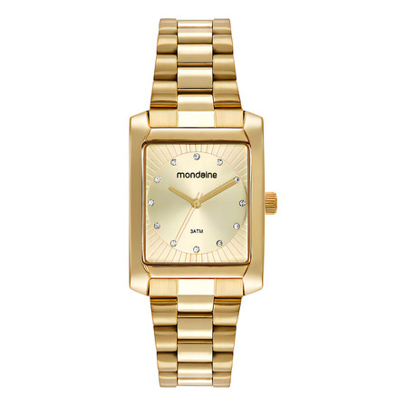 Relogio Mondaine Feminino Quadrado Dourado Social Luxo Relogio Mondaine Feminino Quadrado Dourado Social Luxo