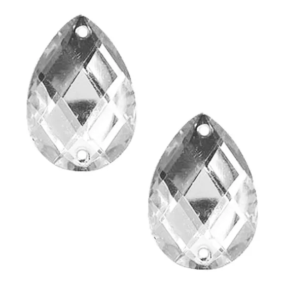 Gemas Para Coser Facetadas Gota 13x18 Mm Colores X 250 Unid