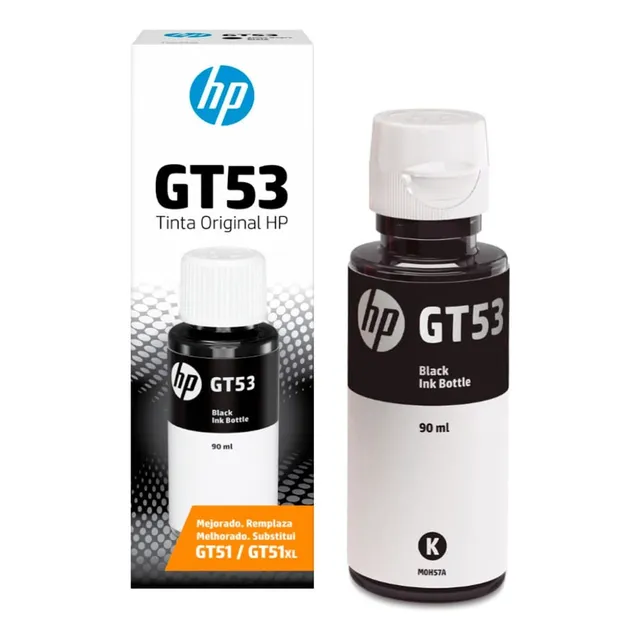 Botella Negra Tinta Original Hp Gt53 Impre Gt-5820 Tank 415