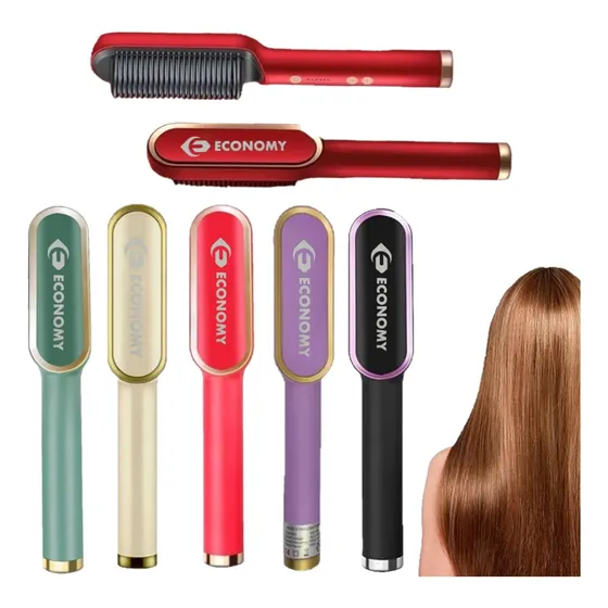 Escova Alisadora Chapinha De Cabelo Pente Elétrico Portátil