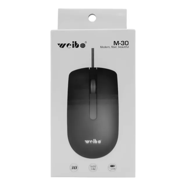 Mouse Usb 1600 Dpi Óptico, Cómodo Ideal Para Trabajo