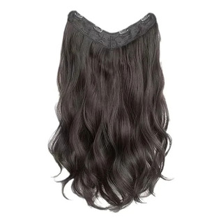 V45 Castanho Liso Claro Peruca Feminina Comprida, Cabelo E V45 Castanho Liso Claro Peruca Feminina Comprida, Cabelo E