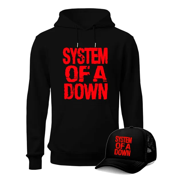 Buzo System Of A Down Saco Capota Unisex Wake Up! + Gorra