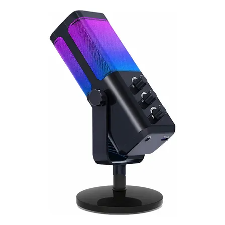 Microfone Condensador Thype Rgb Gravação Live Pc Gamer Gaming Para Tipo C Telefone Ps4 Ps5 Laptop