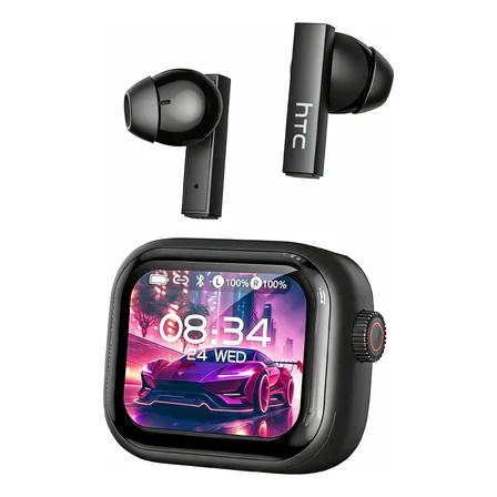 Smartwatch E Fones De Ouvido Sem Fio Htc Ne40 Preto