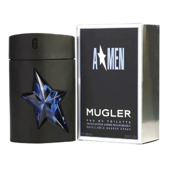 Thierry Mugler A*men Rubber Recargable Flask Edt 100 Ml Para Hombre Spray