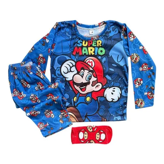 Pijama Infantil Niño Animado Dibujos  Futbol Personajes Niña